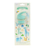 Lid, straw & brush set: Jungle