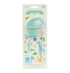 Lid, straw & brush set: Jungle