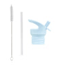 Lid, straw & brush set: Dumptruck
