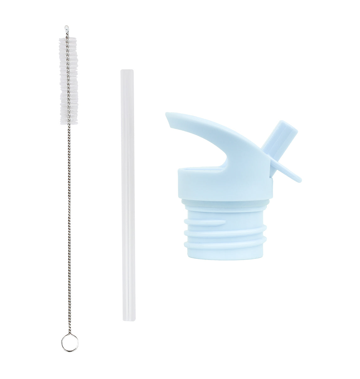 Lid, straw & brush set: Dumptruck