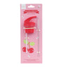 Lid, straw & brush set: Happy cherries