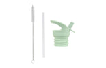 Lid, straw & brush set: Dinosaur