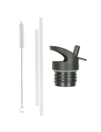 Lid, straw & brush set: Savanna