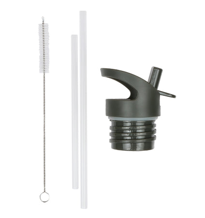 Lid, straw & brush set: Savanna