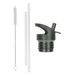 Lid, straw & brush set: Savanna