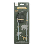 Lid, straw & brush set: Savanna