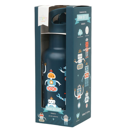 Stainless steel drink bottle: Robots