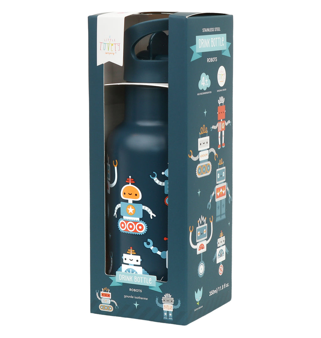 Stainless steel drink bottle: Robots