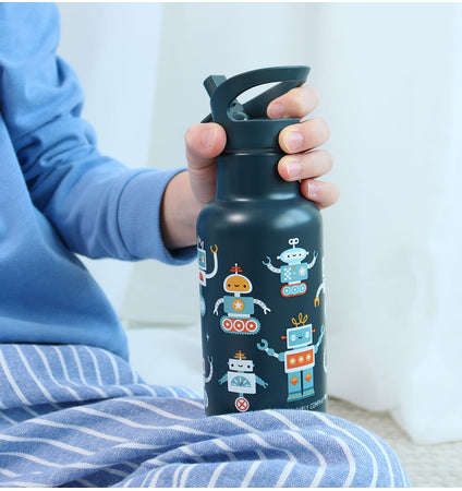 Stainless steel drink bottle: Robots