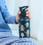Stainless steel drink bottle: Robots