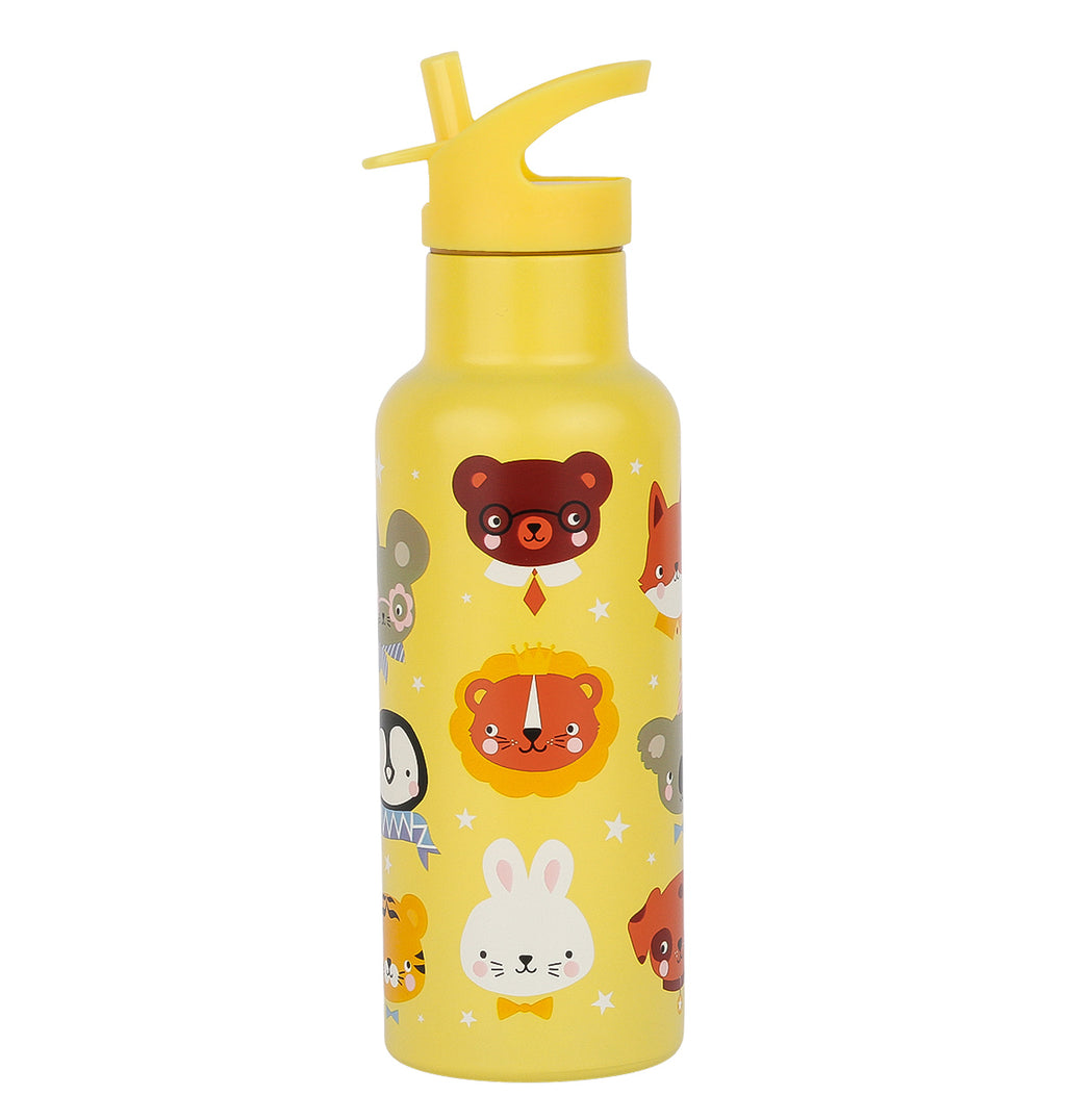 XL stainless steel drink bottle: Animal friends