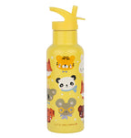 XL stainless steel drink bottle: Animal friends