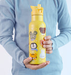 XL stainless steel drink bottle: Animal friends