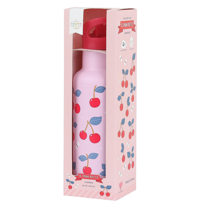 Stainless steel drink bottle: Cherries