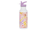XL stainless steel drink bottle: Flower garden 