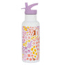 XL stainless steel drink bottle: Flower garden 
