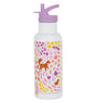 XL stainless steel drink bottle: Flower garden 