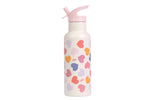 XL Stainless steel drink bottle: Hearts