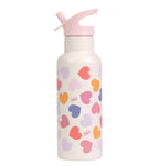 XL Stainless steel drink bottle: Hearts