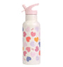 XL Stainless steel drink bottle: Hearts