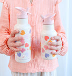XL Stainless steel drink bottle: Hearts