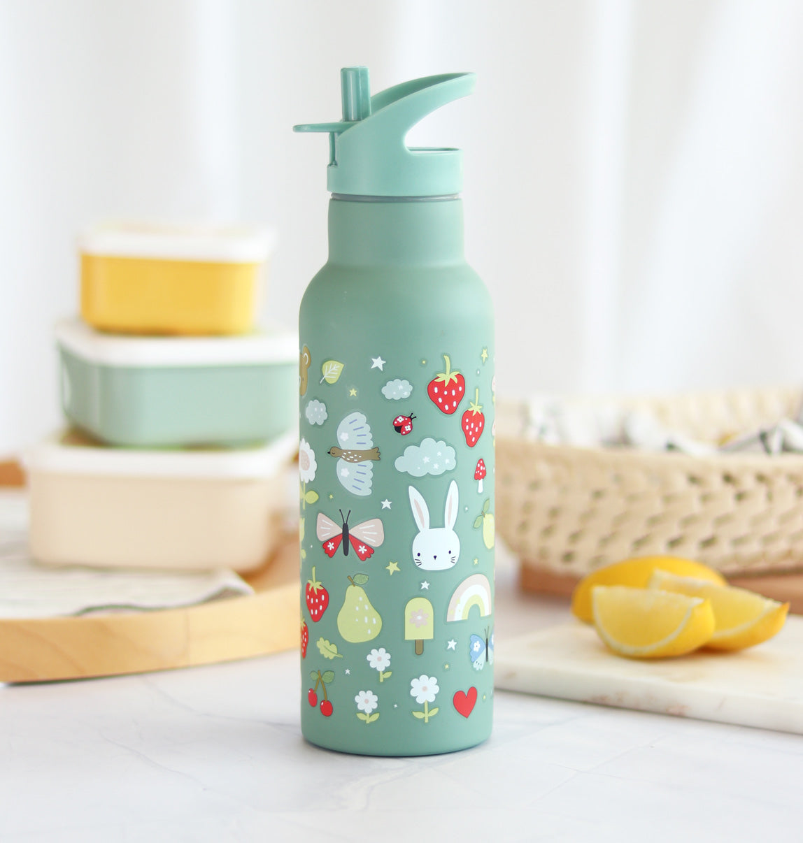 XL stainless steel drink bottle: Joy
