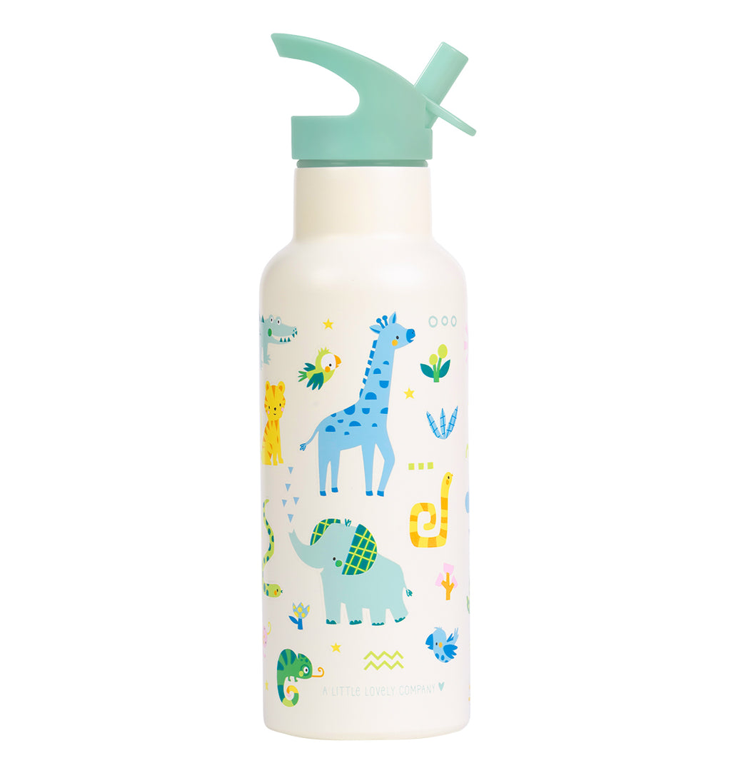 XL Stainless steel drink bottle: Jungle
