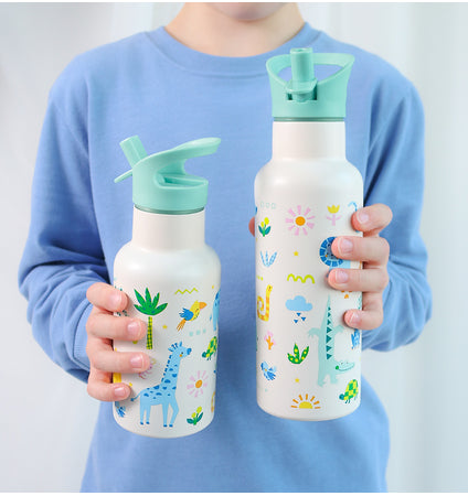 XL Stainless steel drink bottle: Jungle