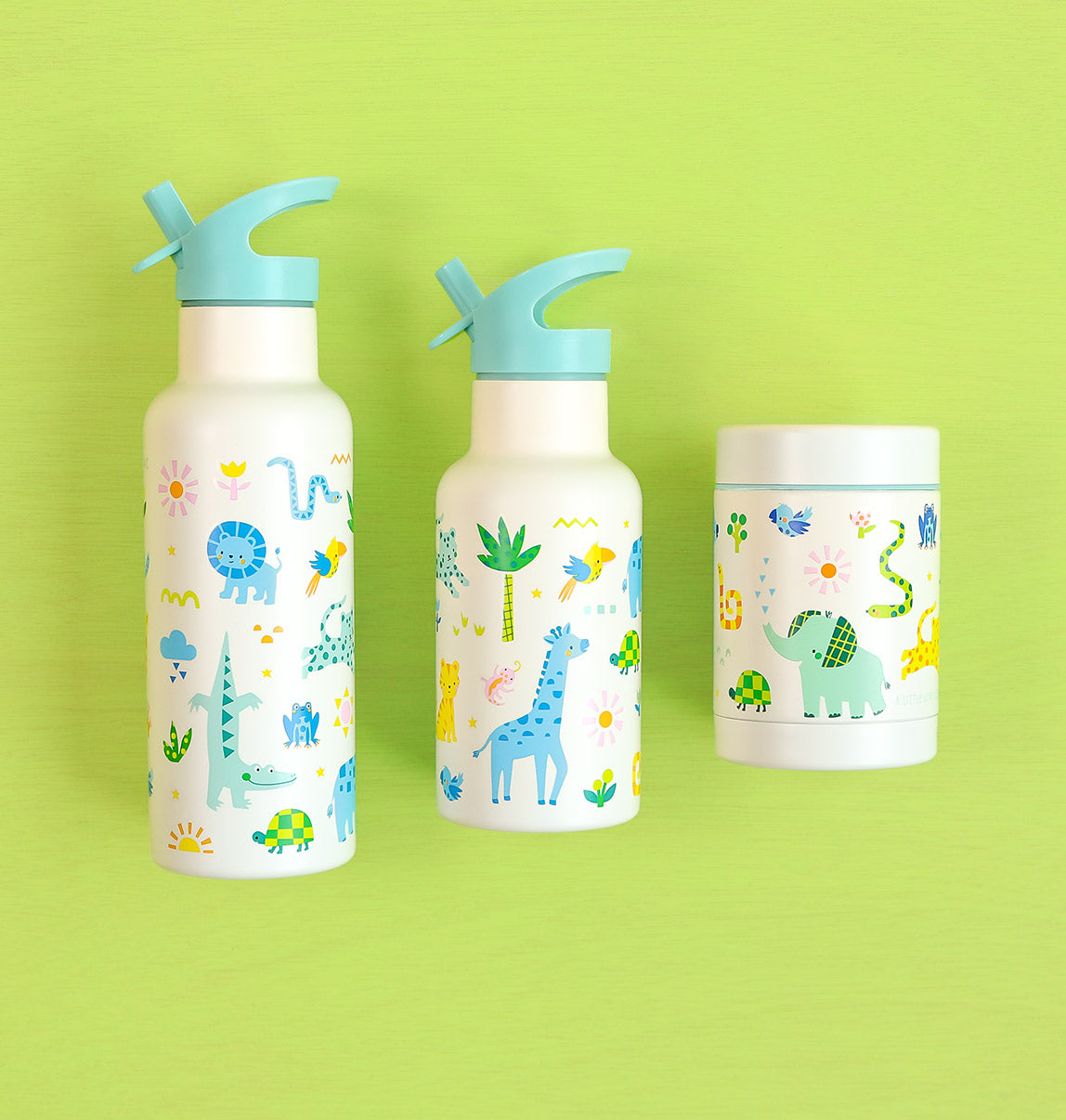 XL Stainless steel drink bottle: Jungle