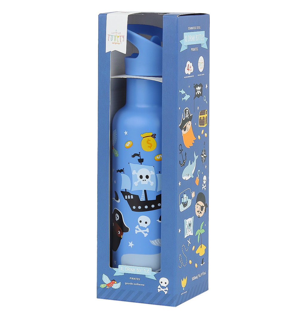 Stainless steel drink bottle: Pirates