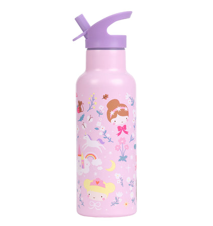 XL Stainless steel drink bottle: Princesses