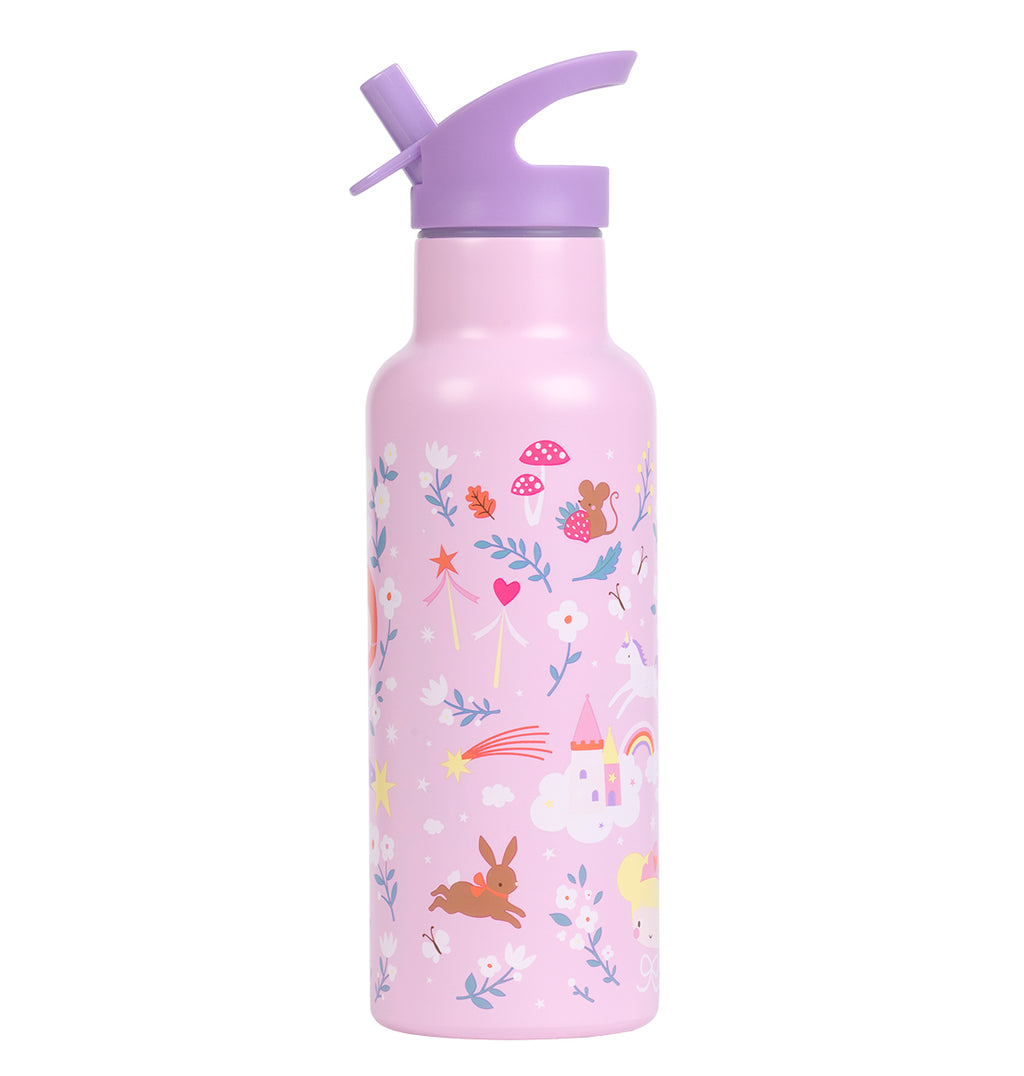 XL Stainless steel drink bottle: Princesses