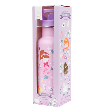 XL Stainless steel drink bottle: Princesses