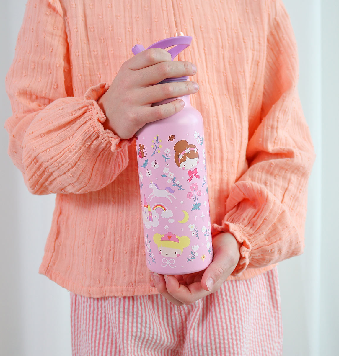 XL Stainless steel drink bottle: Princesses