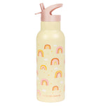 XL stainless steel drink bottle: Rainbows