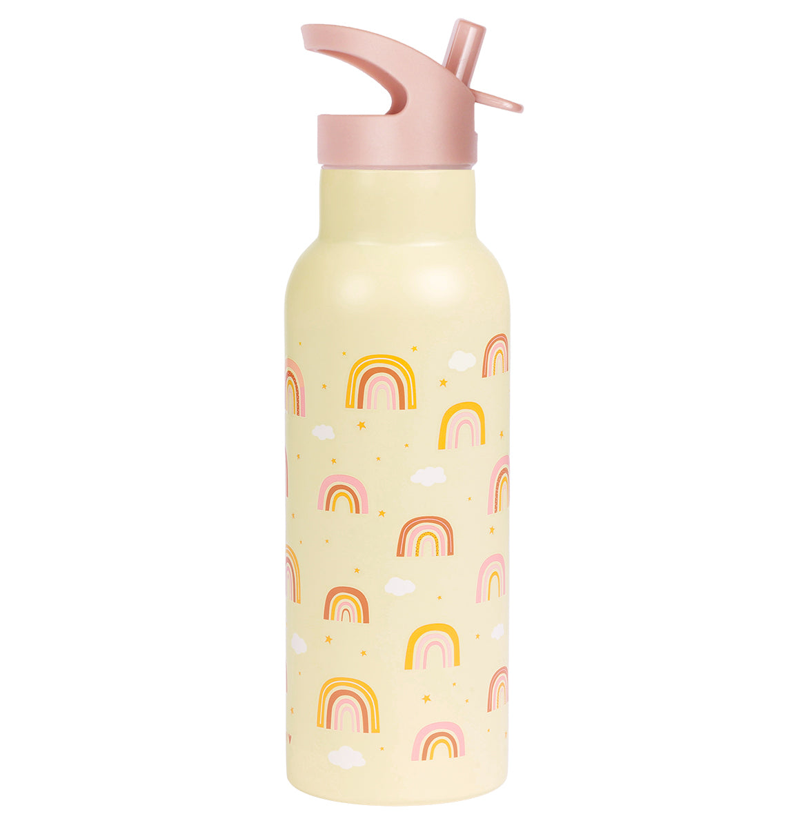 XL stainless steel drink bottle: Rainbows