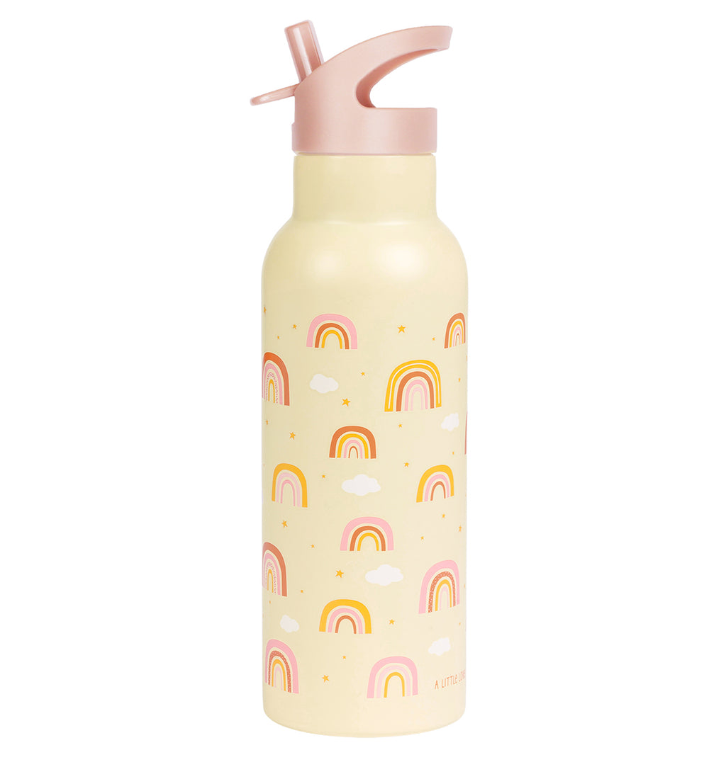 XL stainless steel drink bottle: Rainbows