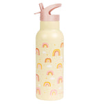 XL stainless steel drink bottle: Rainbows