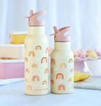 XL stainless steel drink bottle: Rainbows