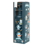 XL Stainless steel drink bottle: Robots