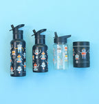 XL Stainless steel drink bottle: Robots