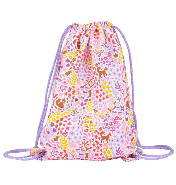 Lilac Floral Gym Bag | A Little Lovely Company