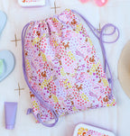 Drawstring bag: Flower garden 