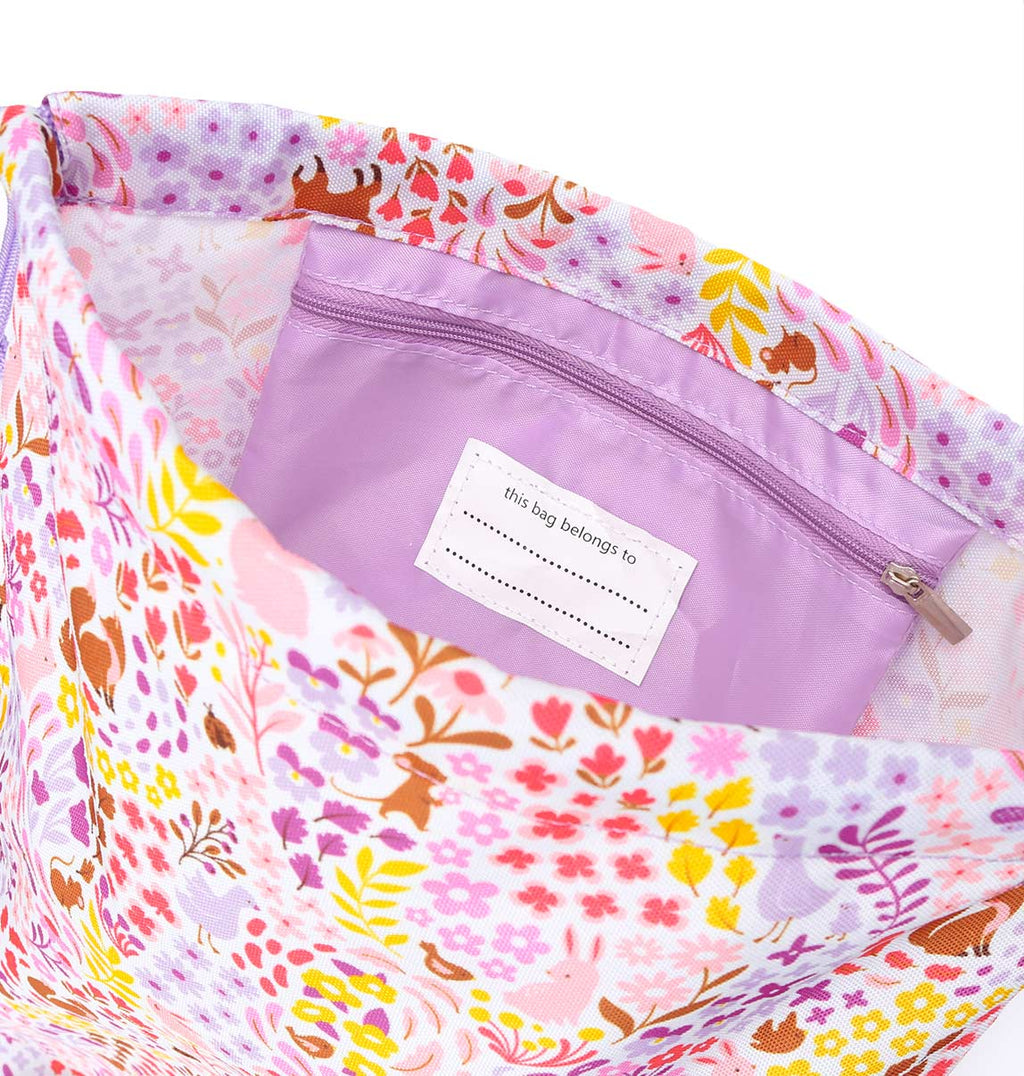 Drawstring bag: Flower garden 