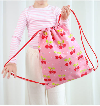 Drawstring bag: Happy cherries