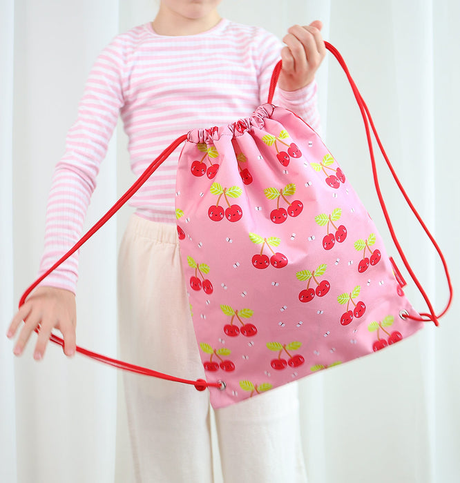 Drawstring bag: Happy cherries