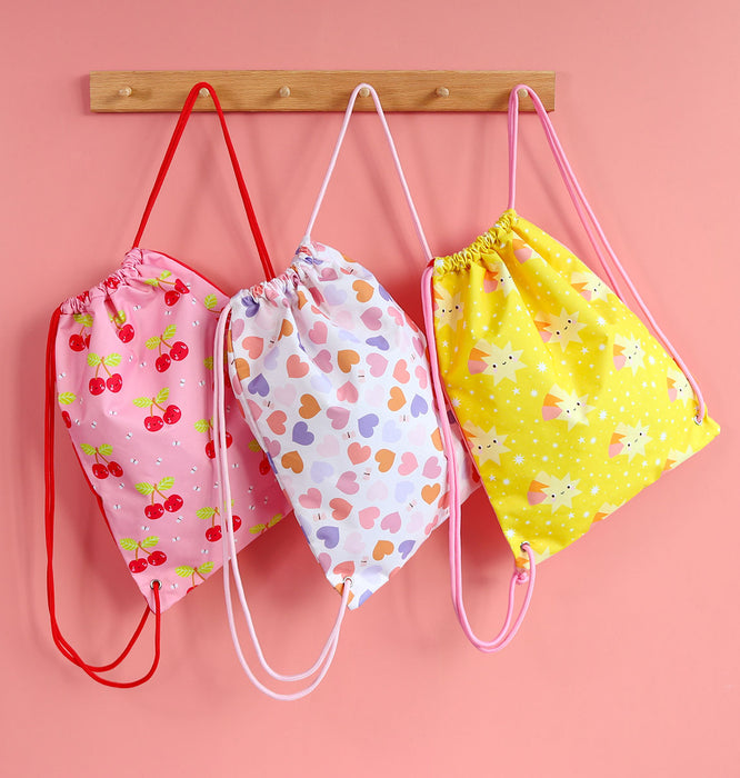 Drawstring bag: Happy cherries