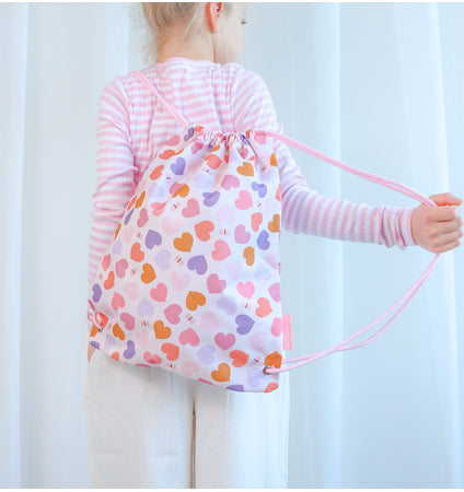 Drawstring bag: Hearts