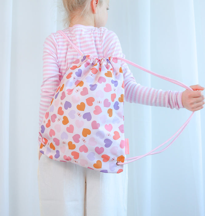 Drawstring bag: Hearts