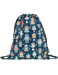 Drawstring bag: Robots
